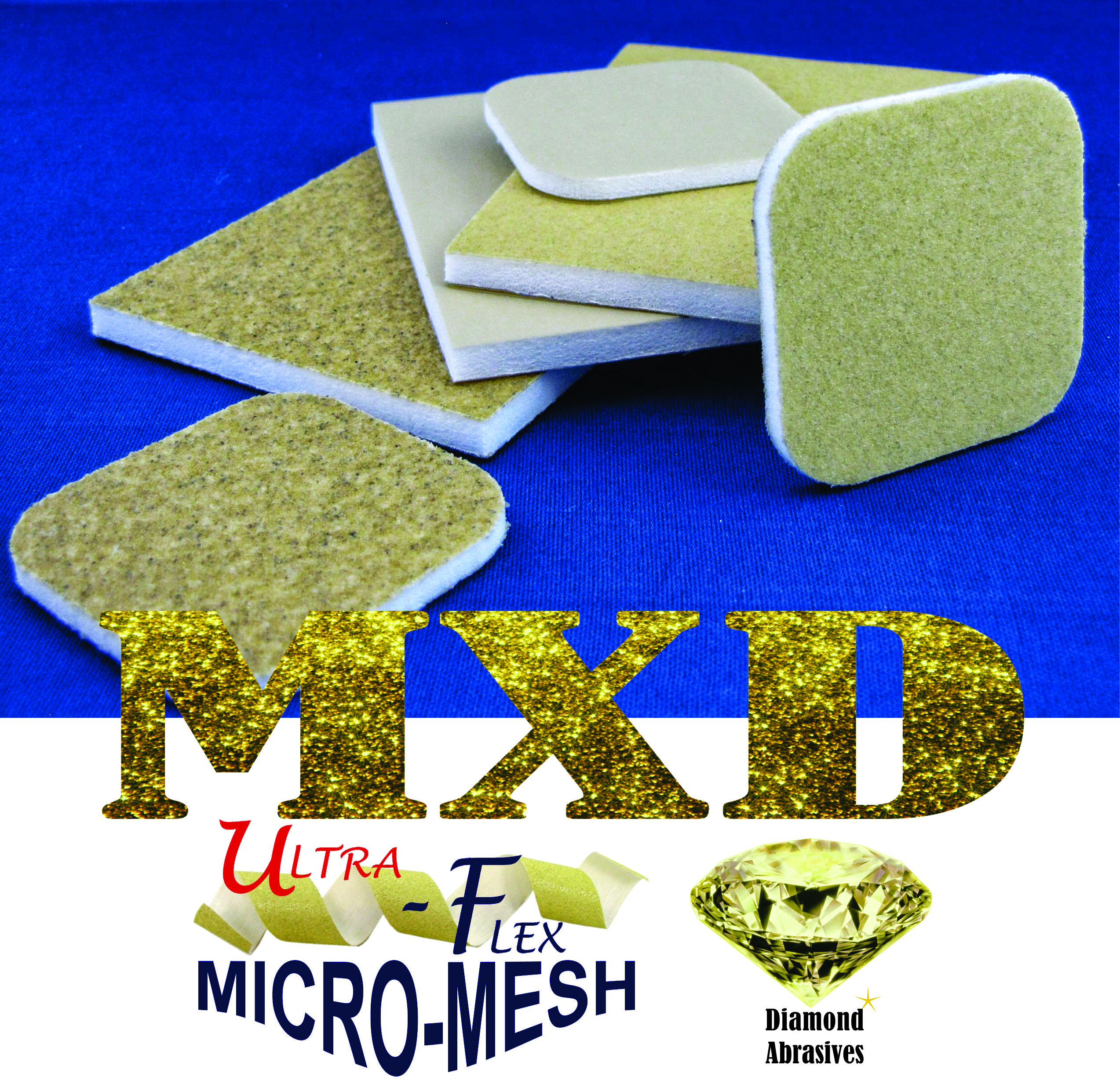 Micro Mesh 2x2 Soft Touch Pad Variety Pk 3MSTP4V, Micromesh